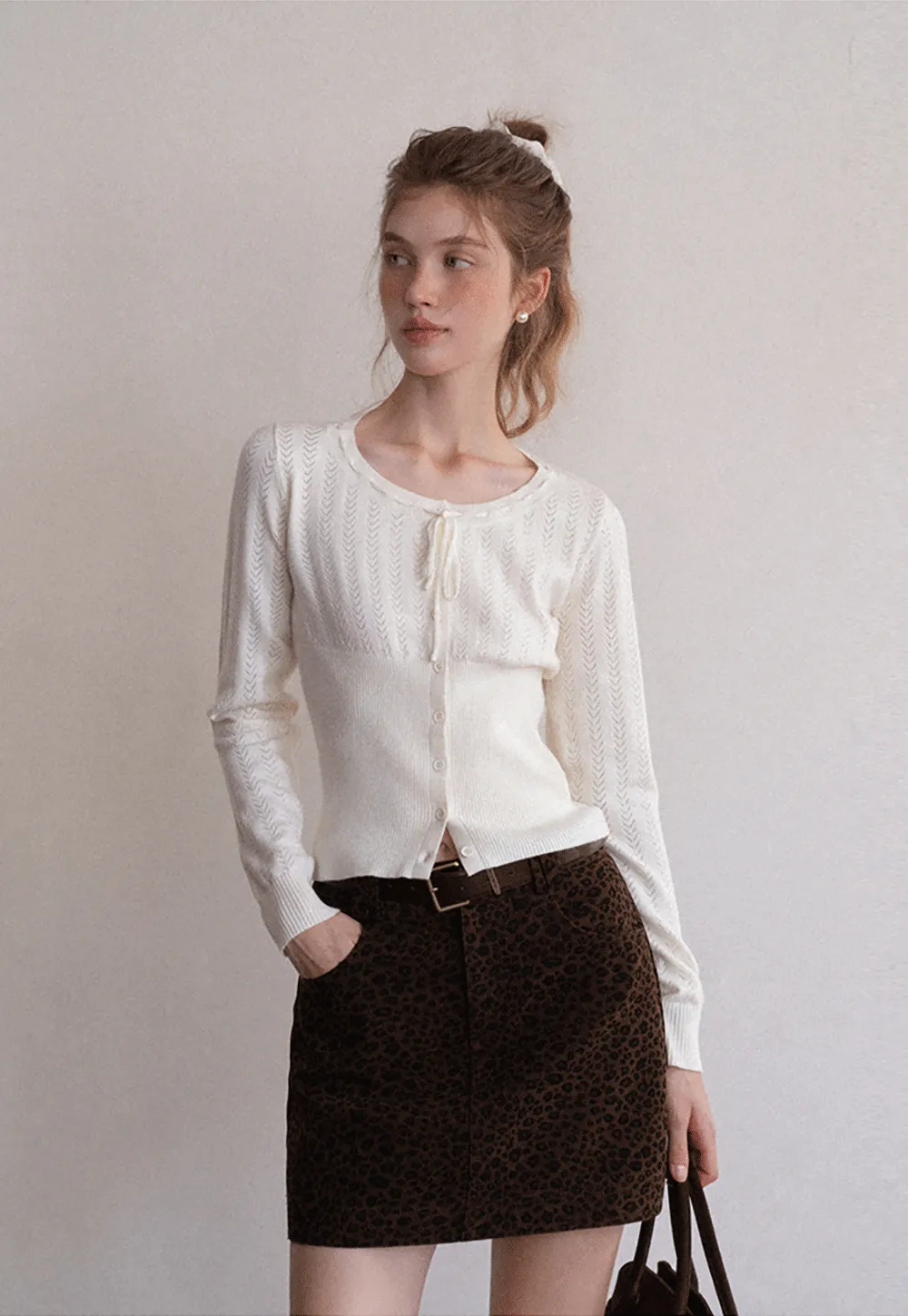 Knit Tie Front Cardigan