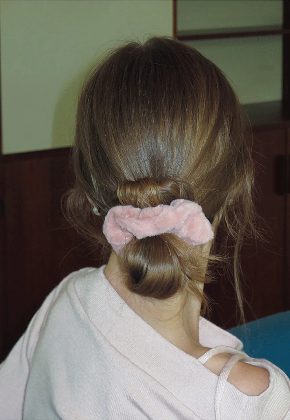 Faux Fur Scrunchie Set