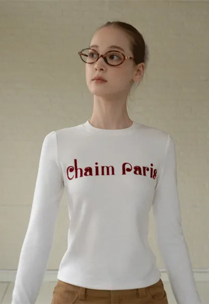 Graphic Print Long Sleeve Top for Women