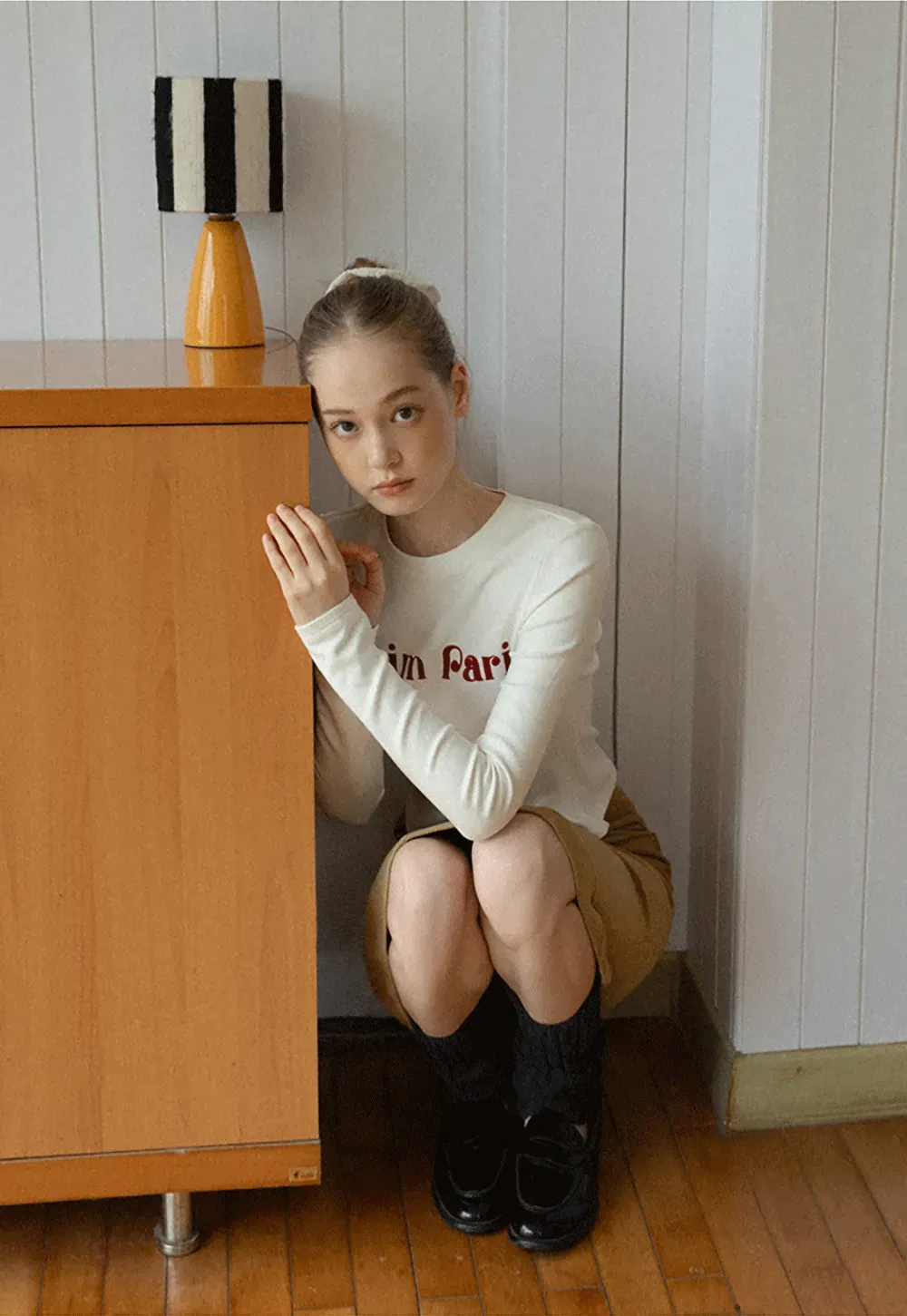 Corduroy A-Line Mini Skirt