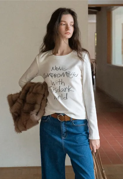 Chic Blue Wide-Legged High-Rise Jeans