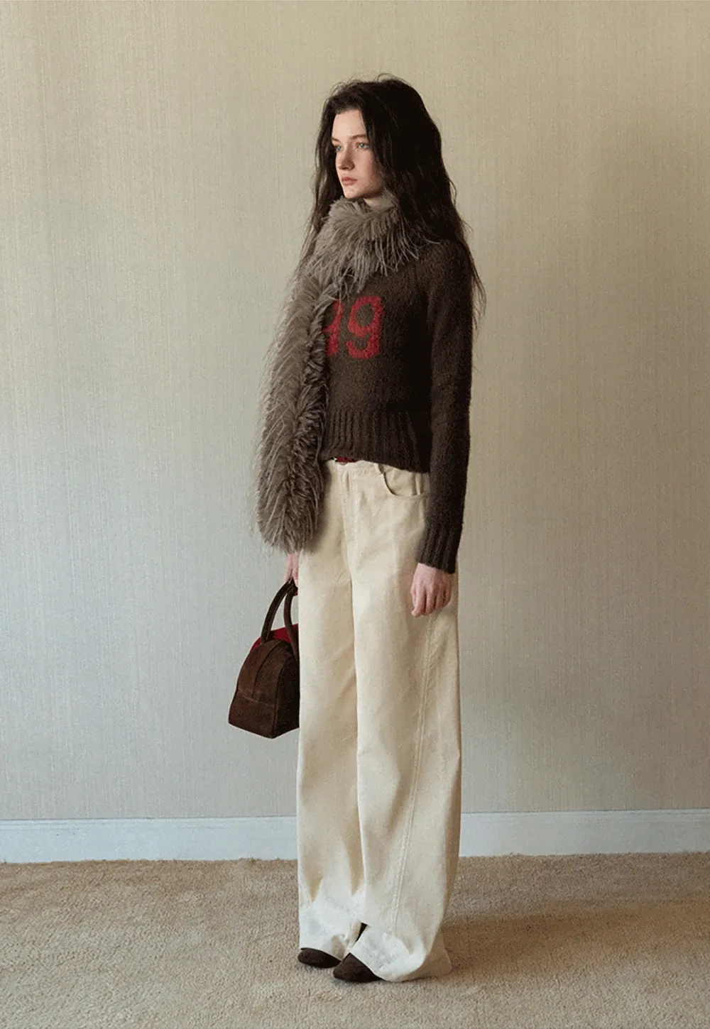 Women Knitted Crew Neck Sweater