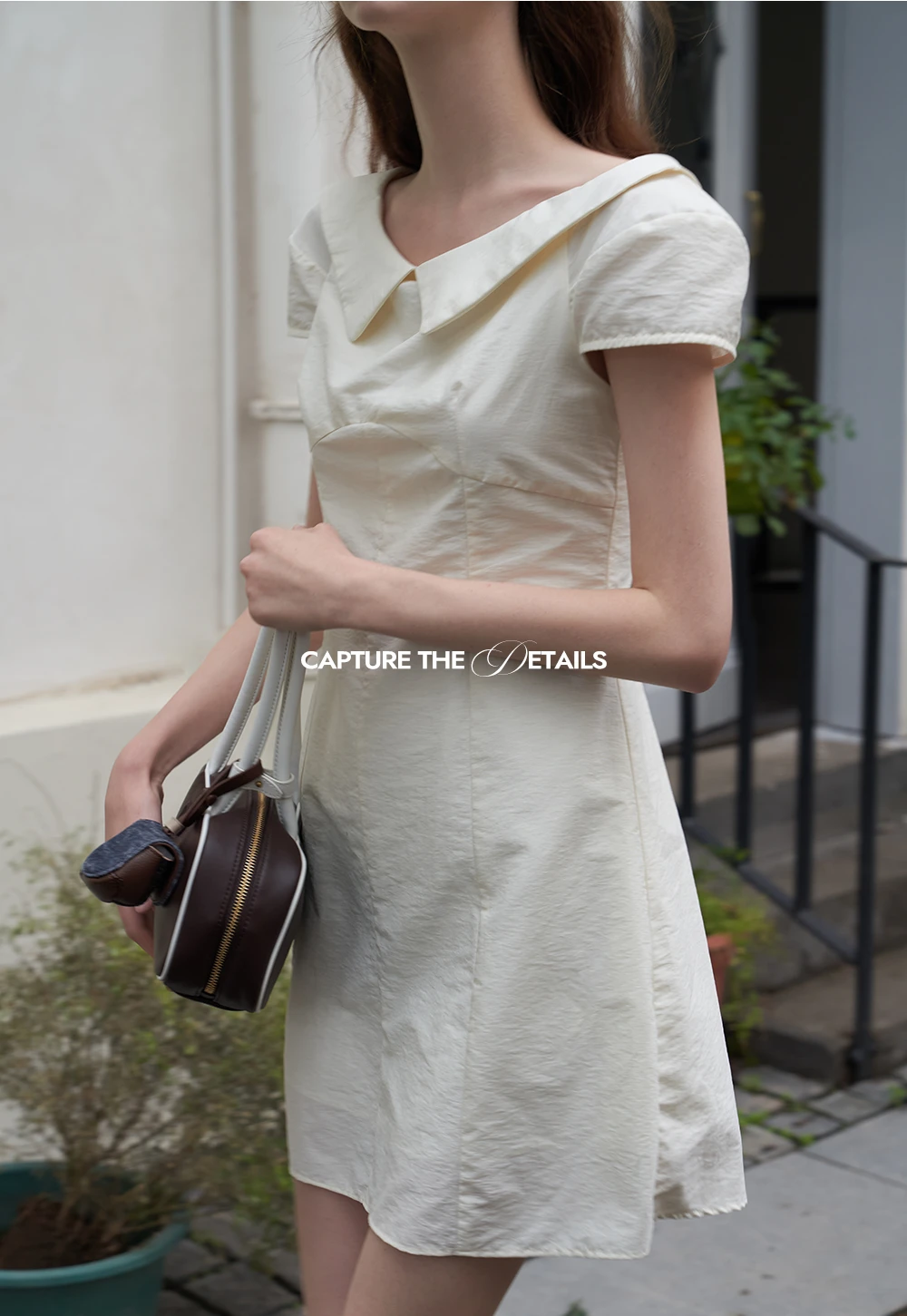 Women’s Sailor-Collar A-Line Mini Dress