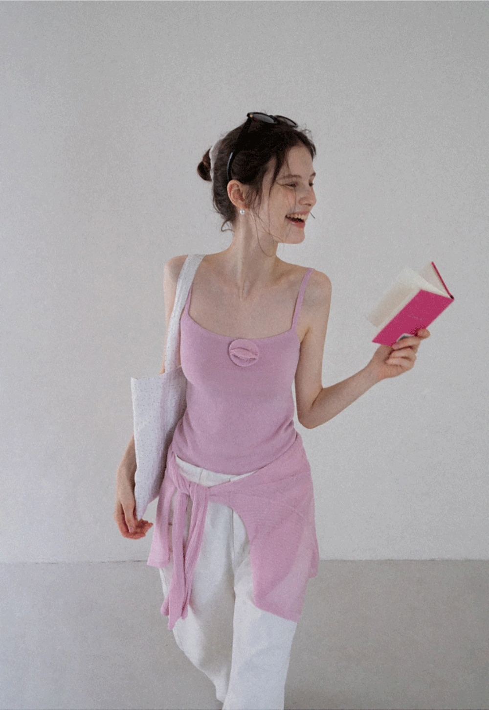 Women's Knit Cami and Sheer Cardigan Set