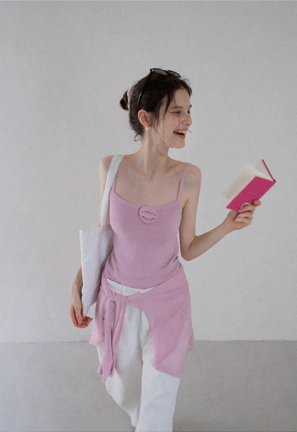 Women's Knit Cami and Sheer Cardigan Set