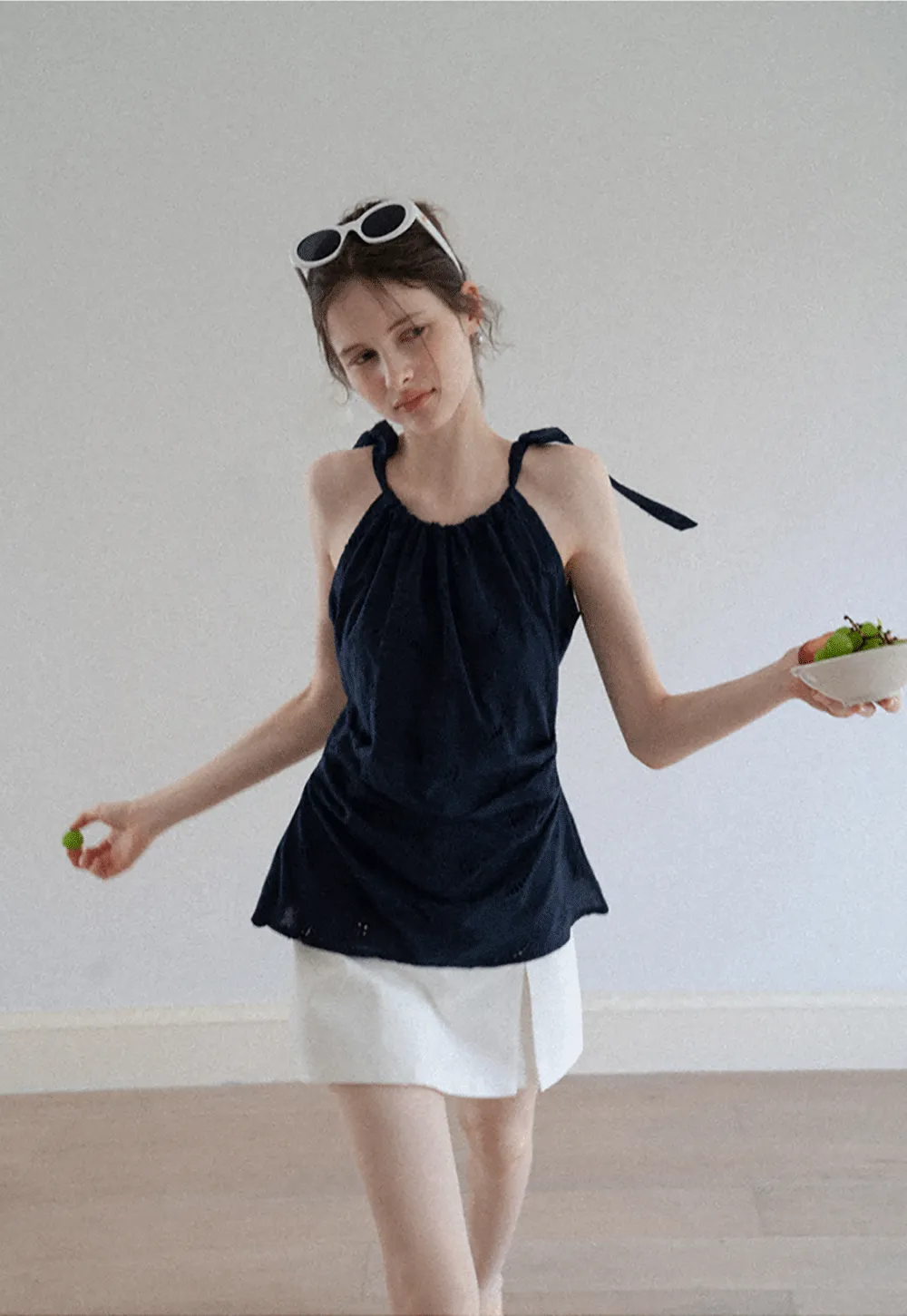Eyelet Embroidered Cami Top