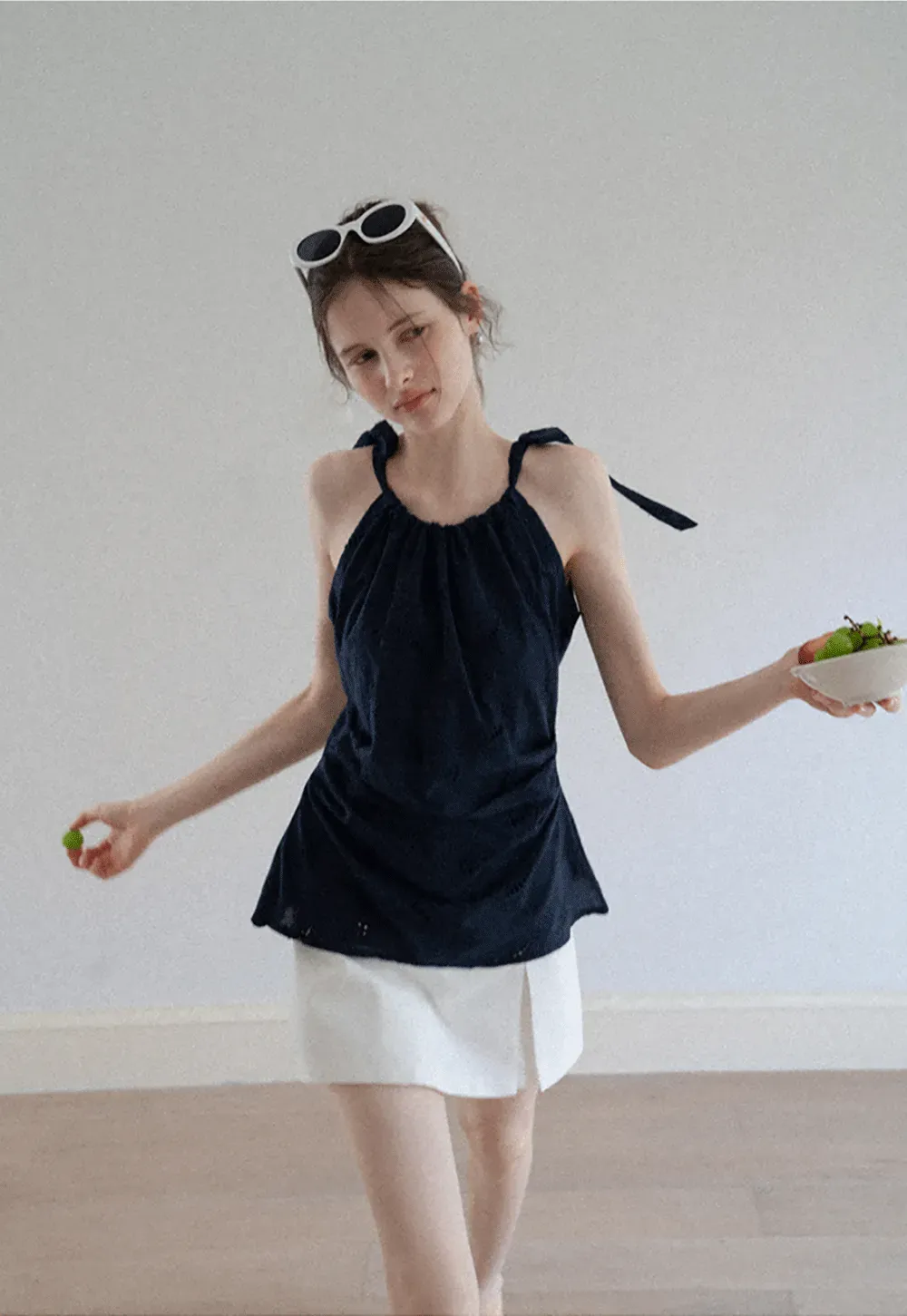 Eyelet Embroidered Cami Top
