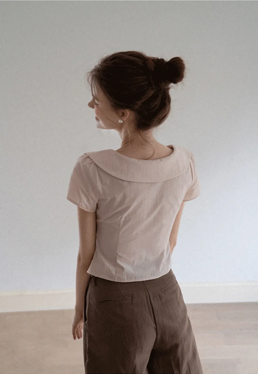 Women’s Peter Pan Collar Button Blouse