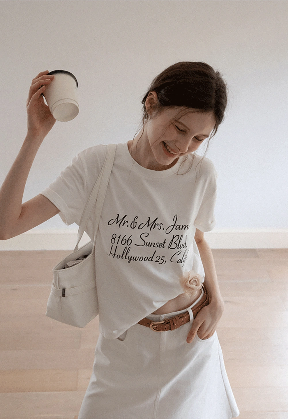 Women's A-Line Mini Skirt with Pockets