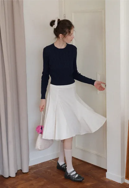 Women's High Waist Flared Skort