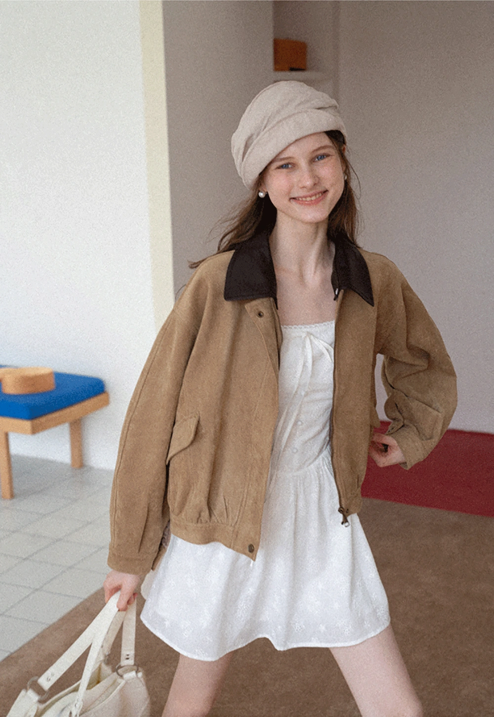 Women's Eyelet Tie-Front Button Cami Sundress