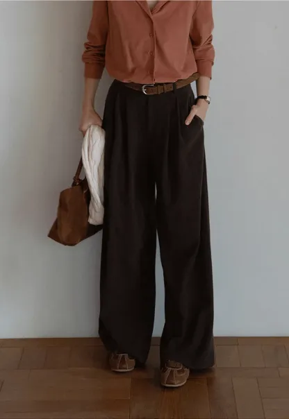 High Waist Wide Leg Pants