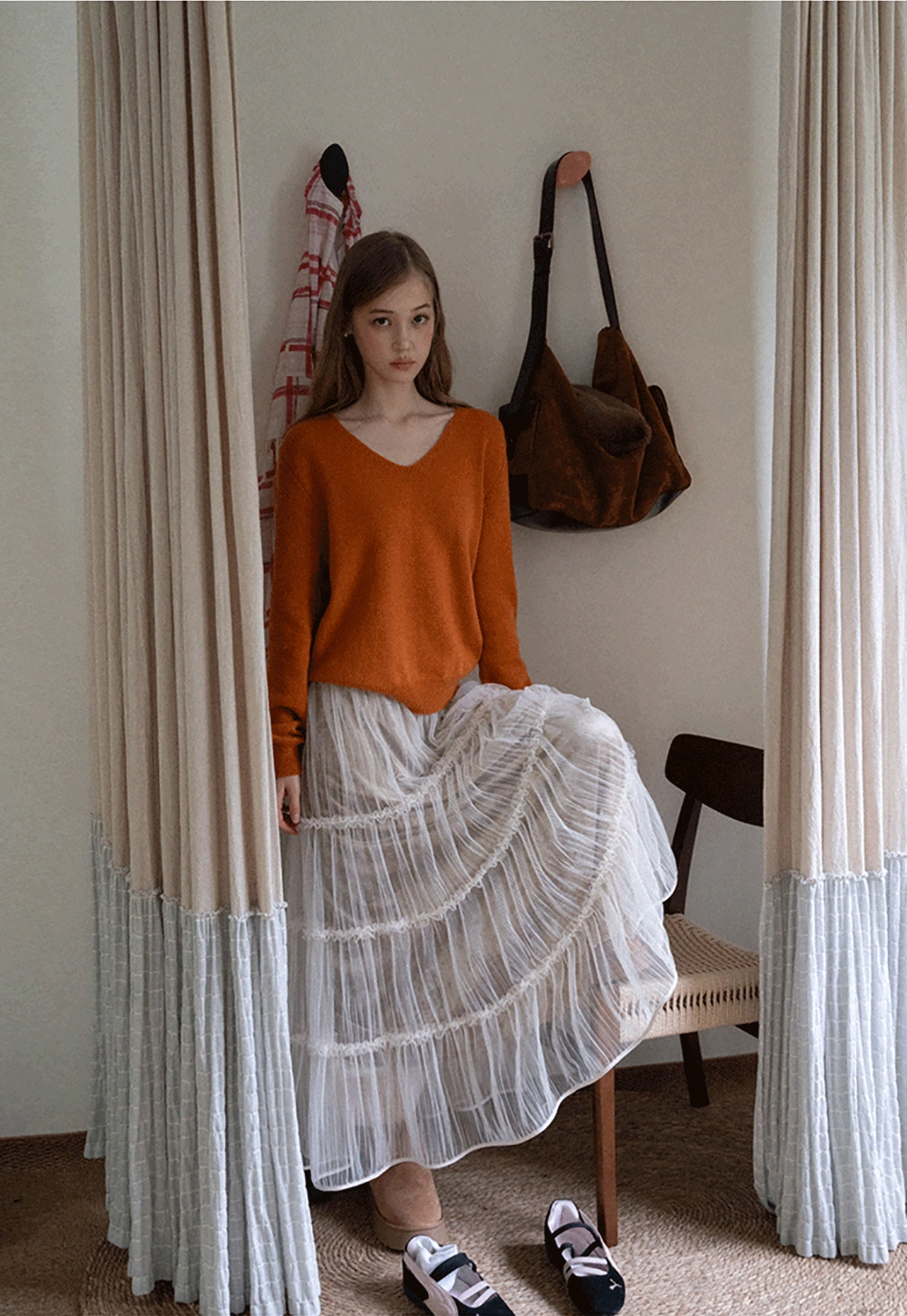 Women Romantic Layered Tulle Midi Skirt