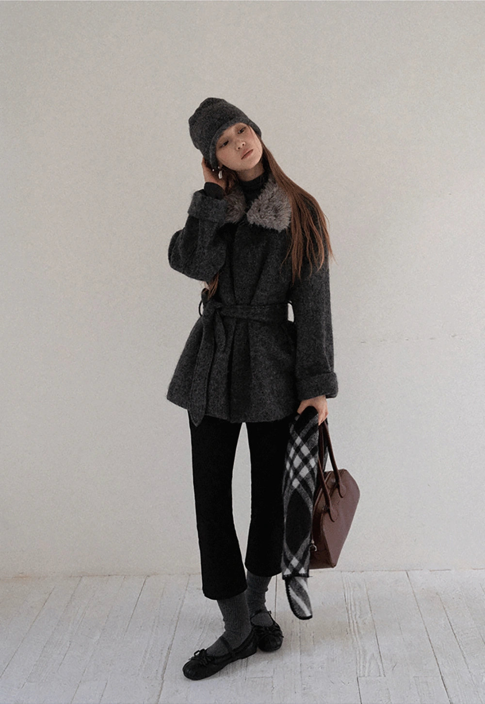 Women Soft Knit Turtleneck Slim Fit Shirt