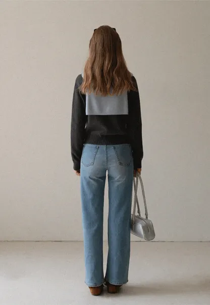 Women Cat Pattern Knit Sweater Cute Pullover Top