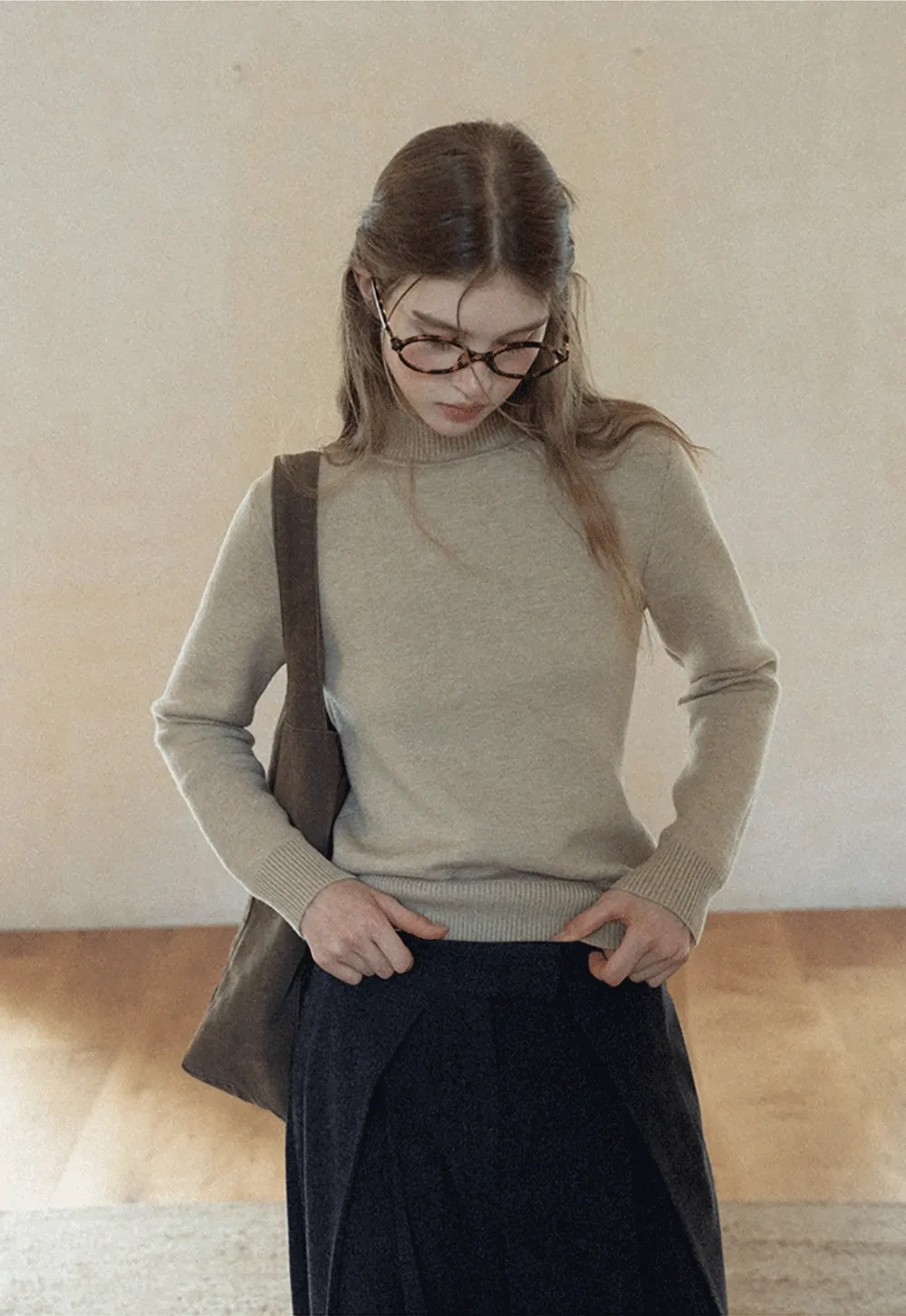 Women’s Soft Fleece-Lined Turtleneck Sweater