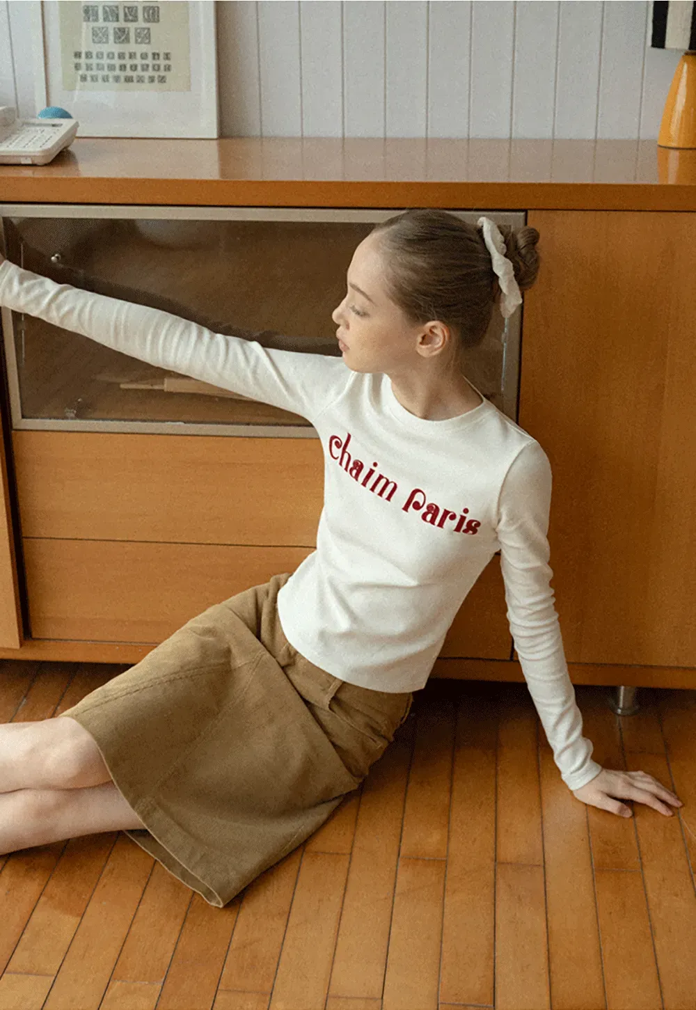 Corduroy A-Line Mini Skirt