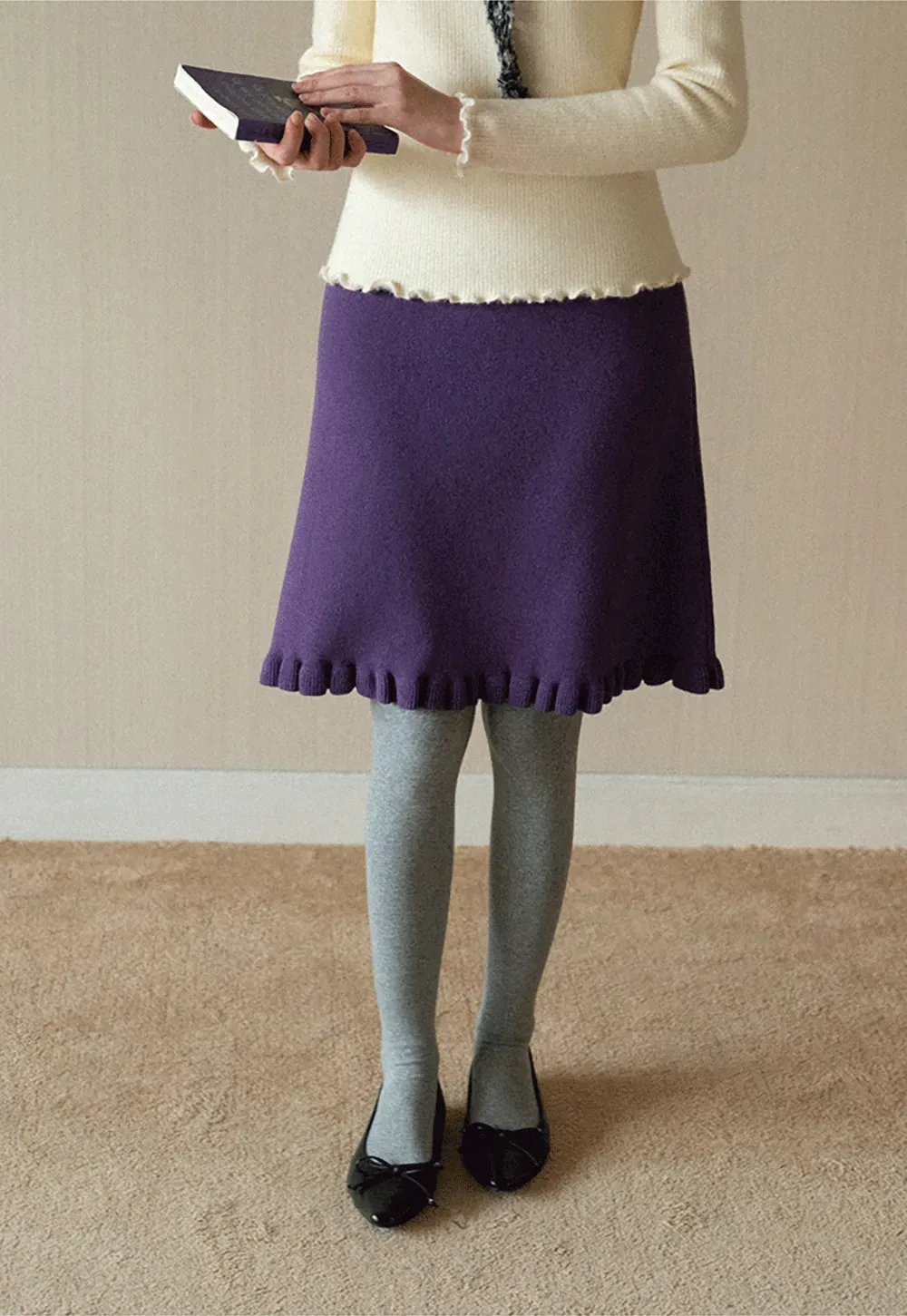 Soft Knit High-Waist Lounge Pants