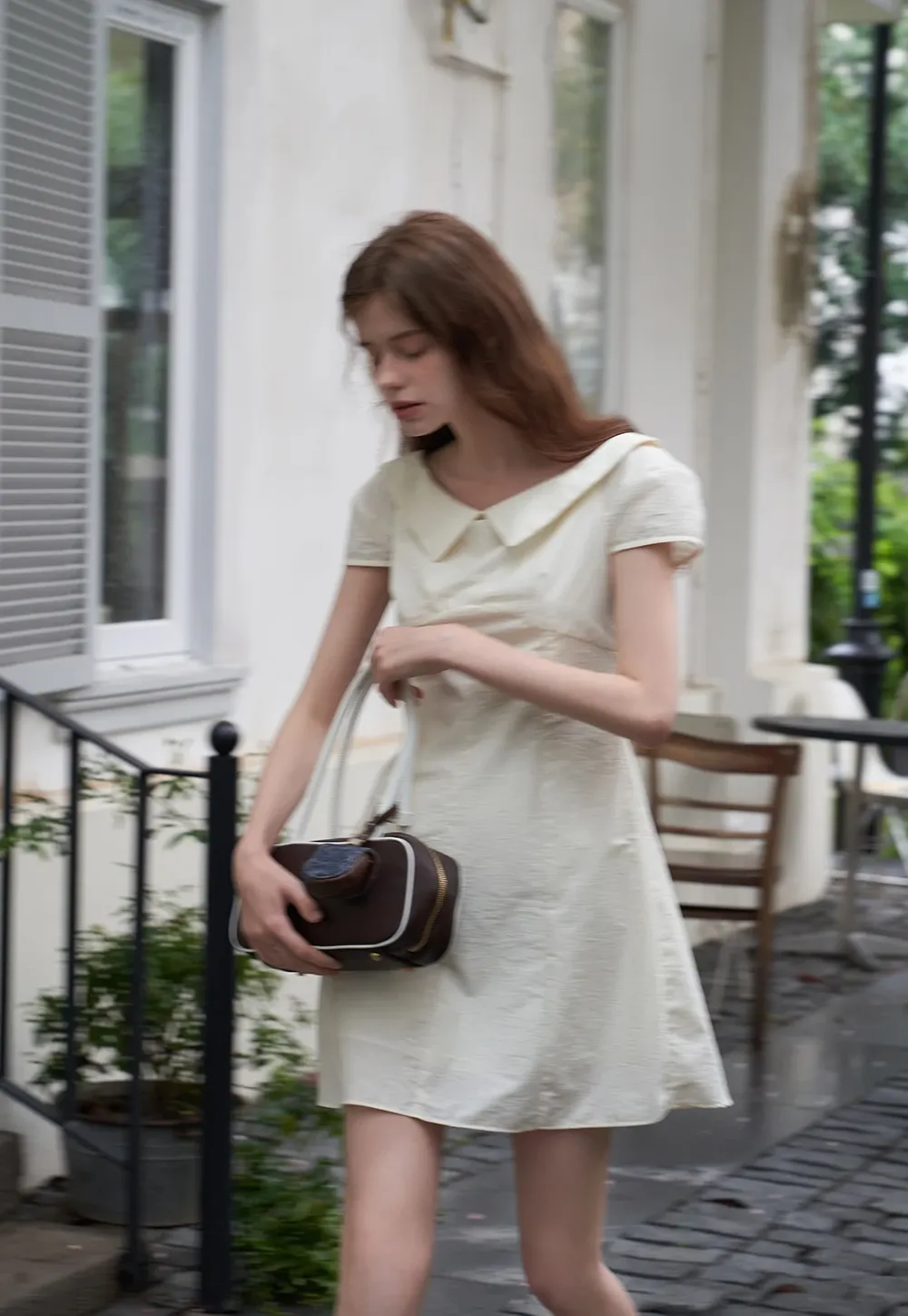 Women’s Sailor-Collar A-Line Mini Dress