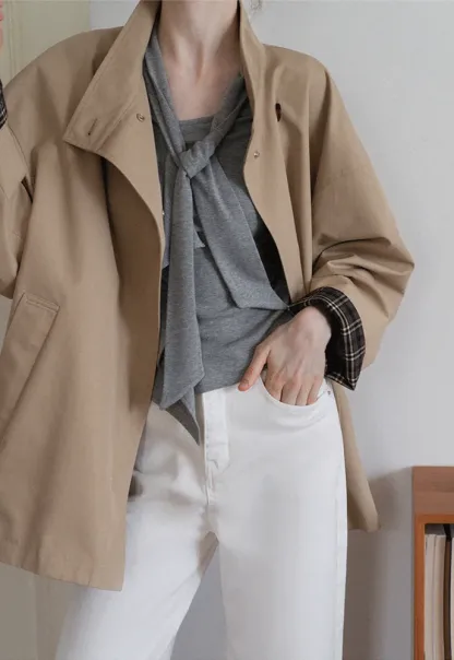 Wide Leg Jeans with Scarf Belt