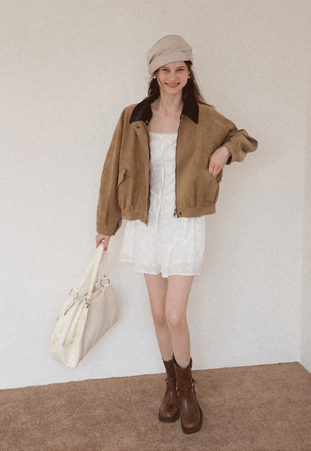 Women's Eyelet Tie-Front Button Cami Sundress