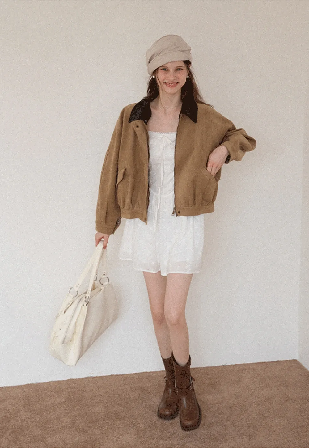 Women's Eyelet Tie-Front Button Cami Sundress