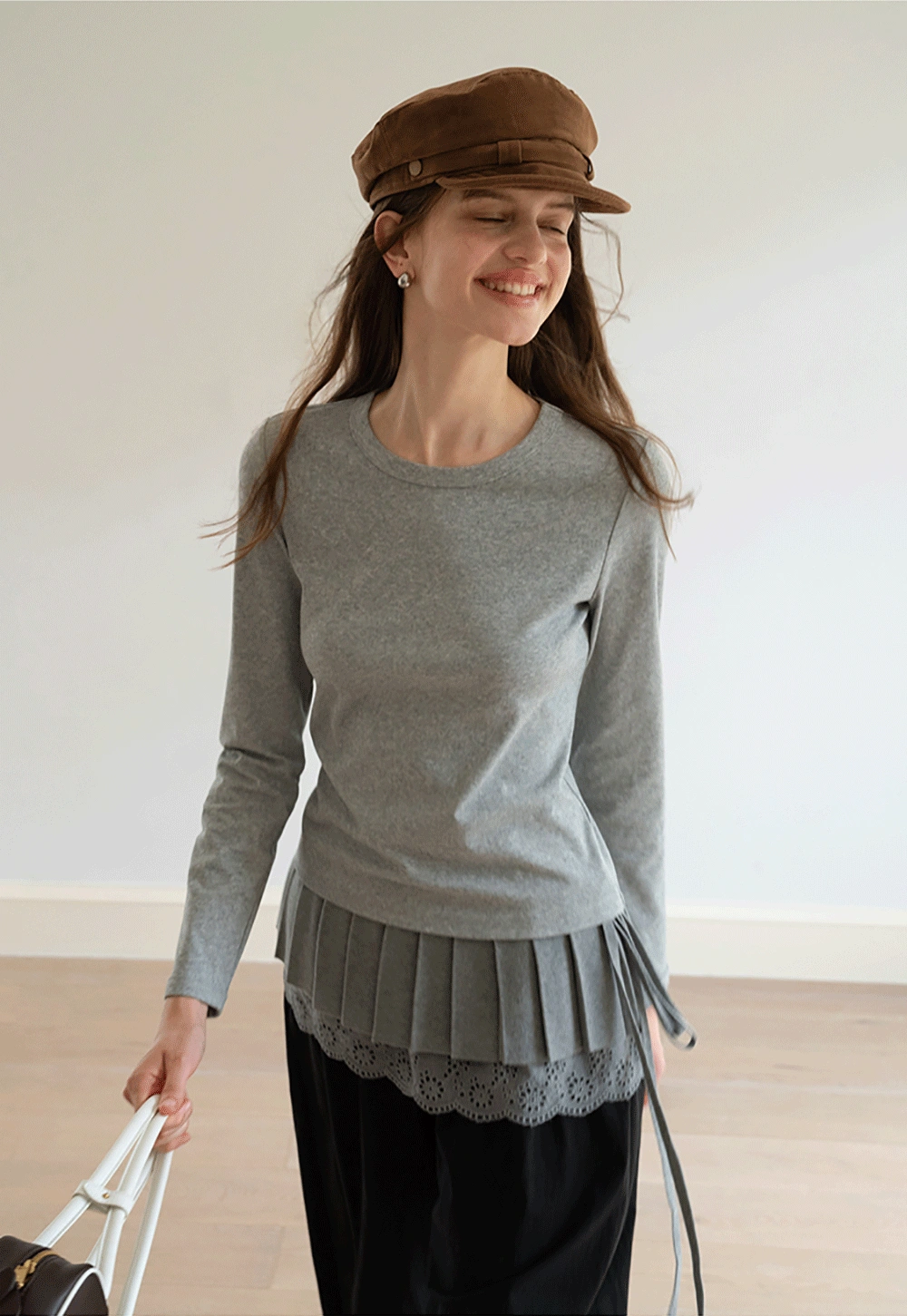 Basic Slim Fit Long Sleeve Top for Women