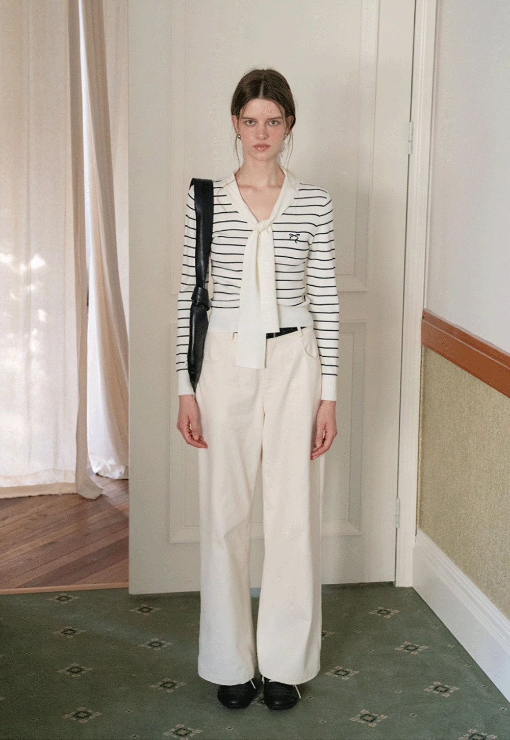 Women’s Off-White Wide Leg Dress Pants