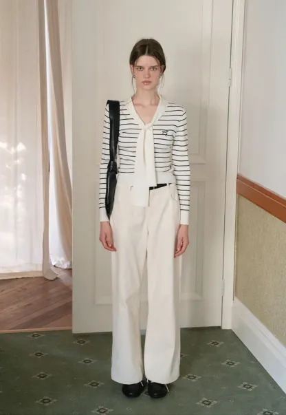 Women’s Off-White Wide Leg Dress Pants