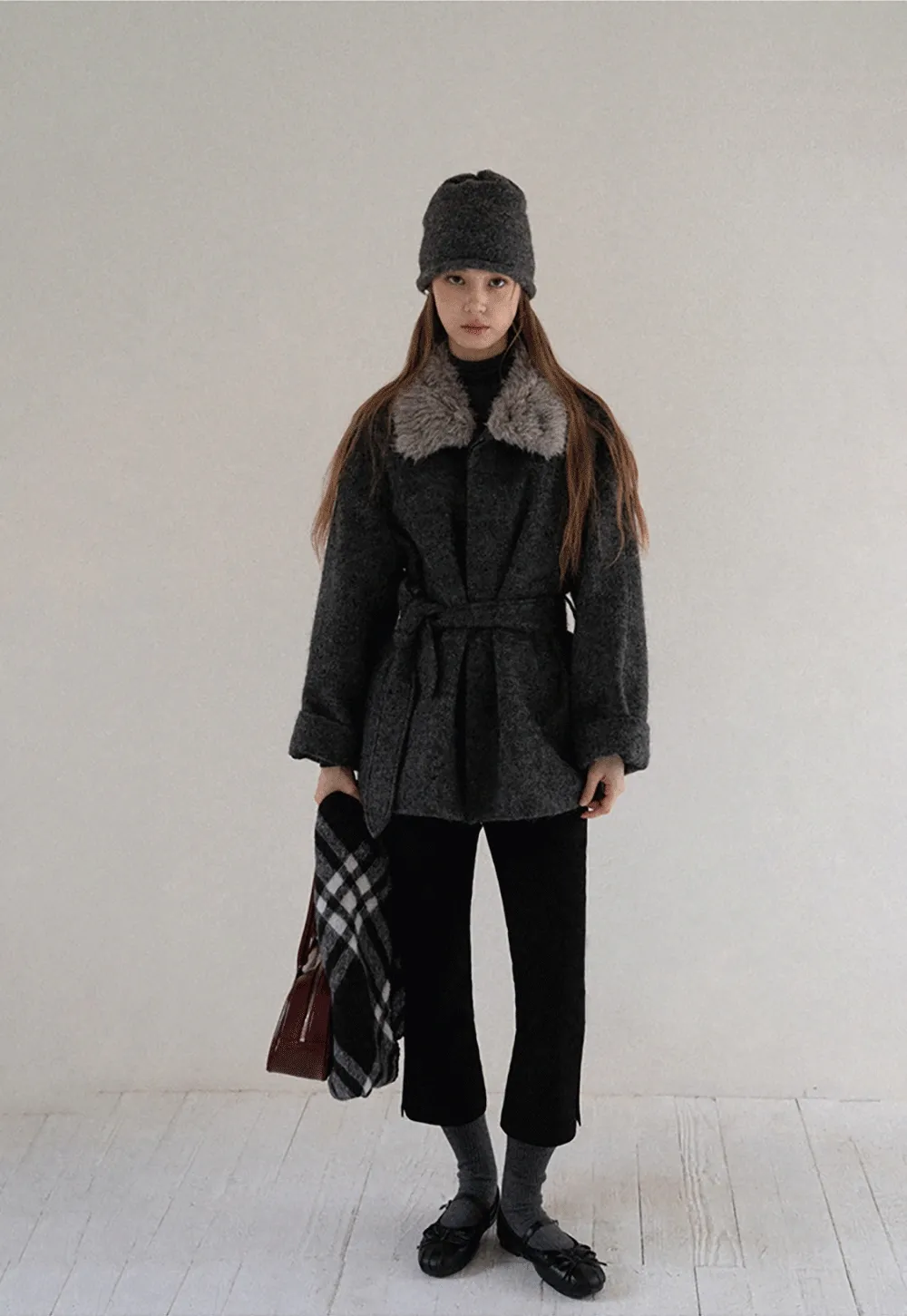 Women High Waist Slim Fit Trousers Minimalist Style