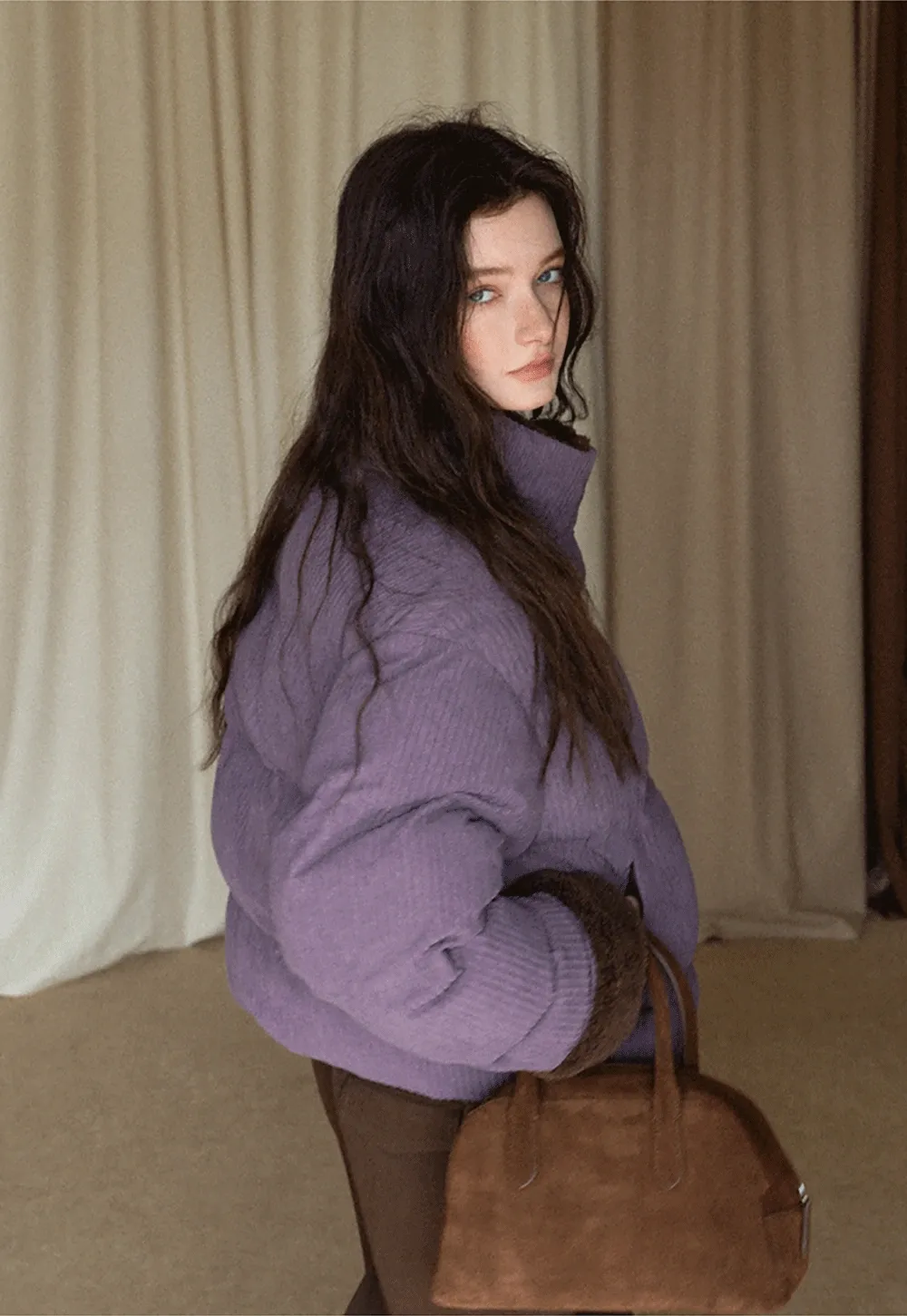 Cozy Corduroy Thick Winter Cotton Coat for Women