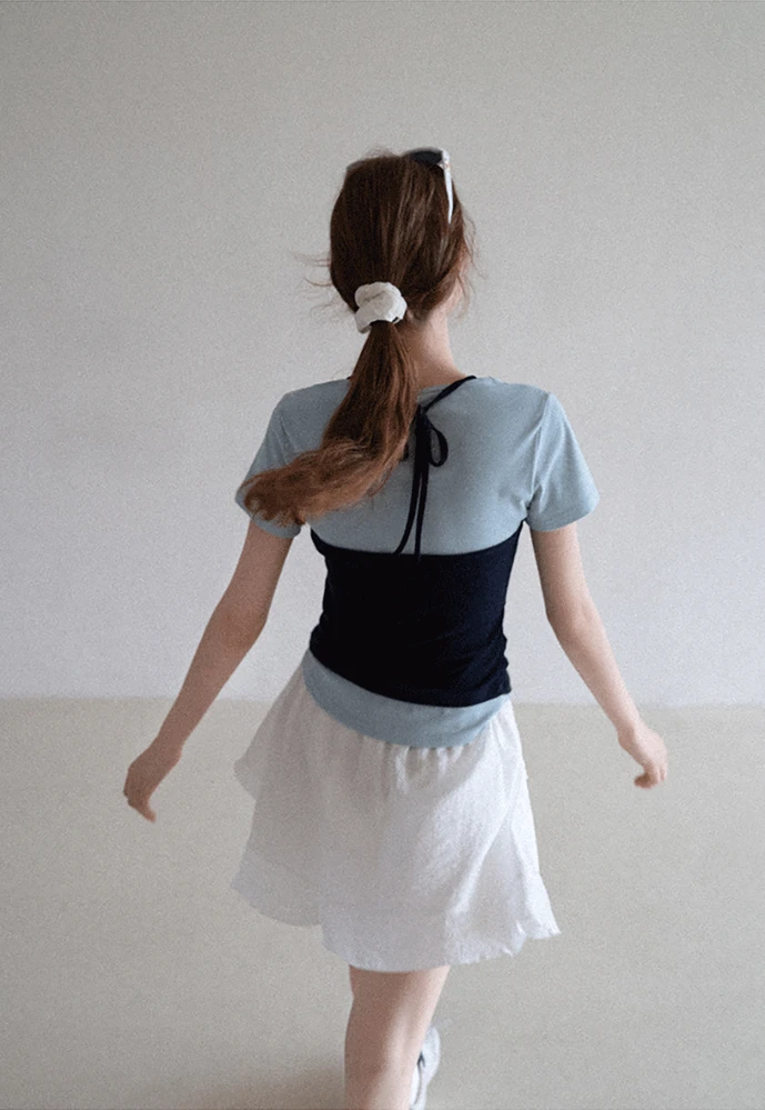 Women’s Asymmetrical Ruffle Mini Skirt