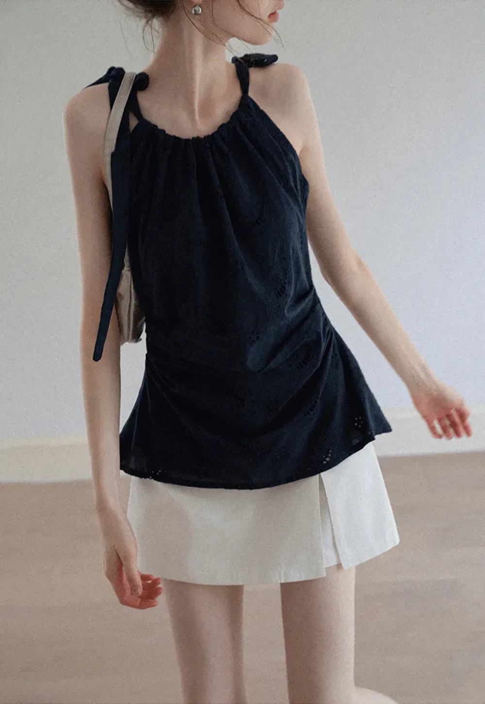 Eyelet Embroidered Cami Top