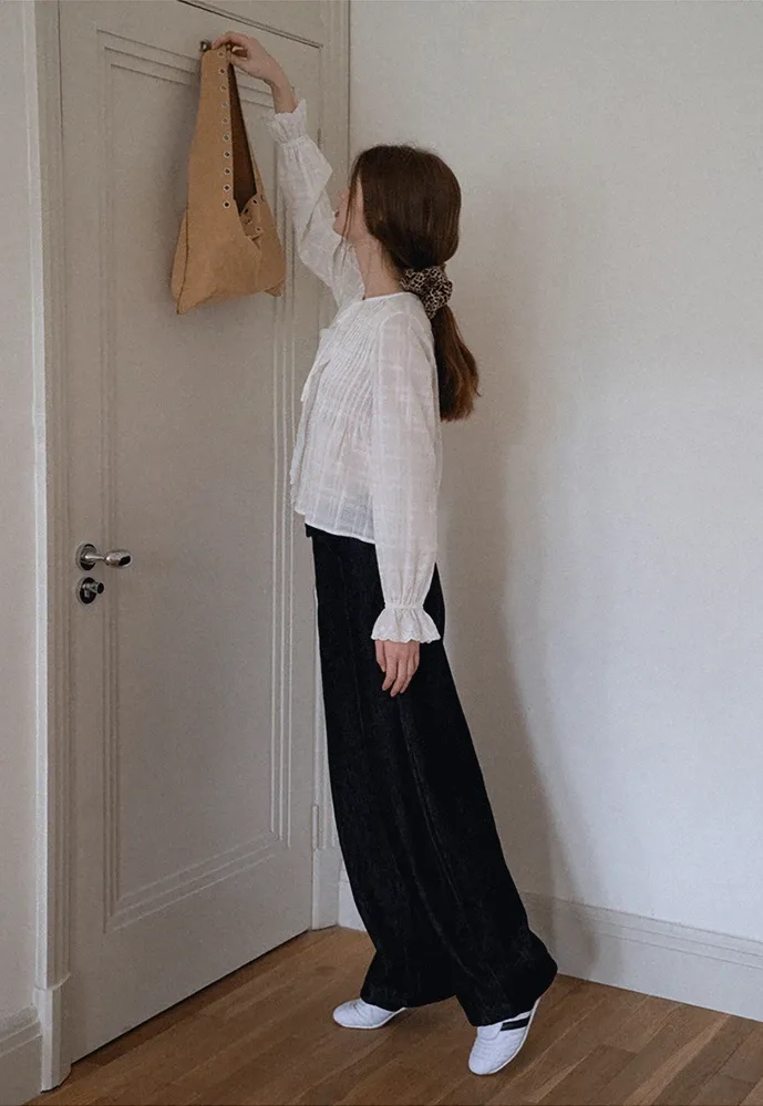 Women Wide‑Leg Denim Pants