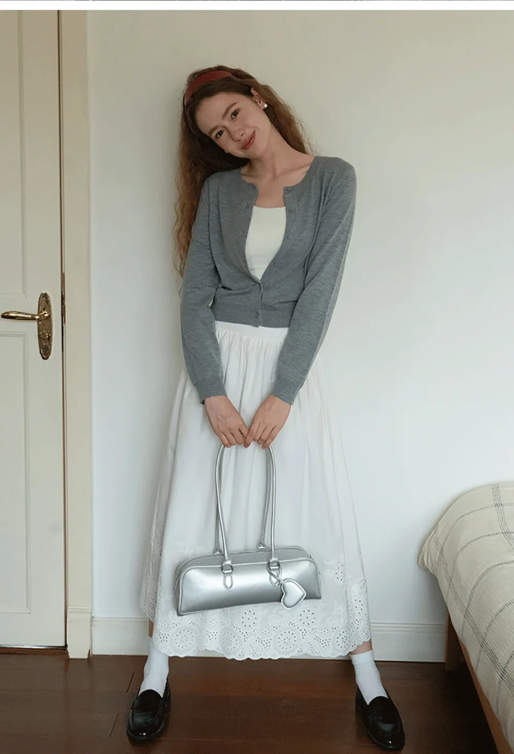 Womens Knit Button Down Cardigan