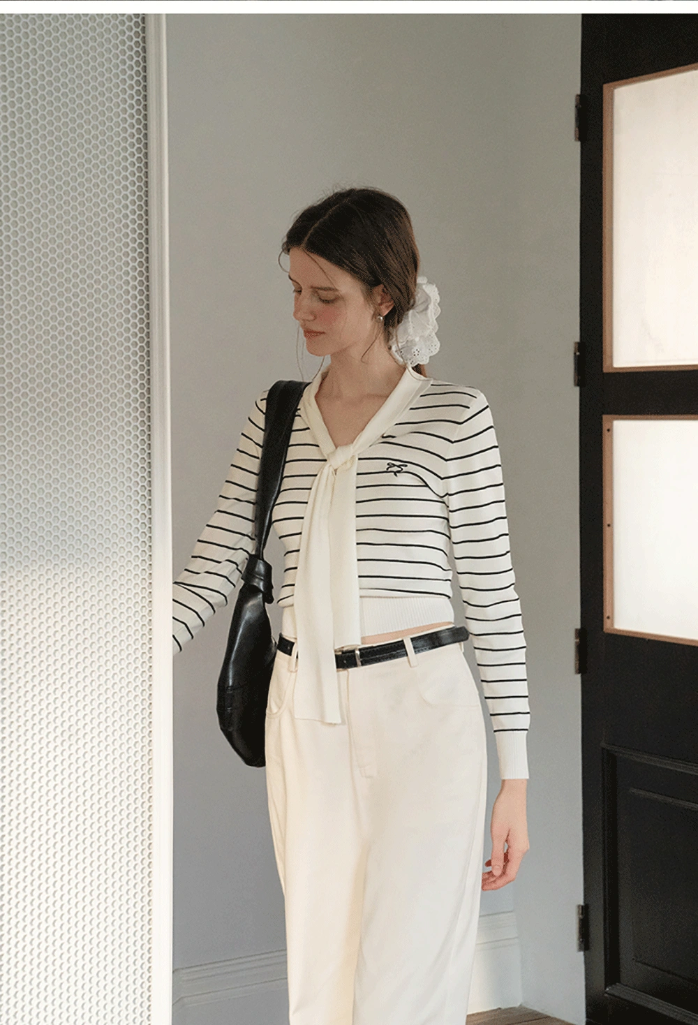 Women’s Off-White Wide Leg Dress Pants