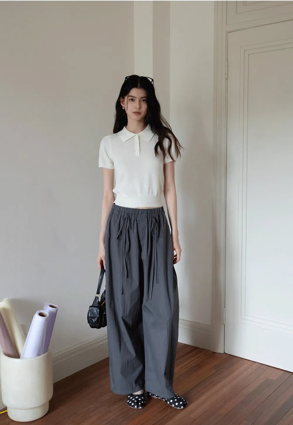 Women's Gray Jogger Banana Pants