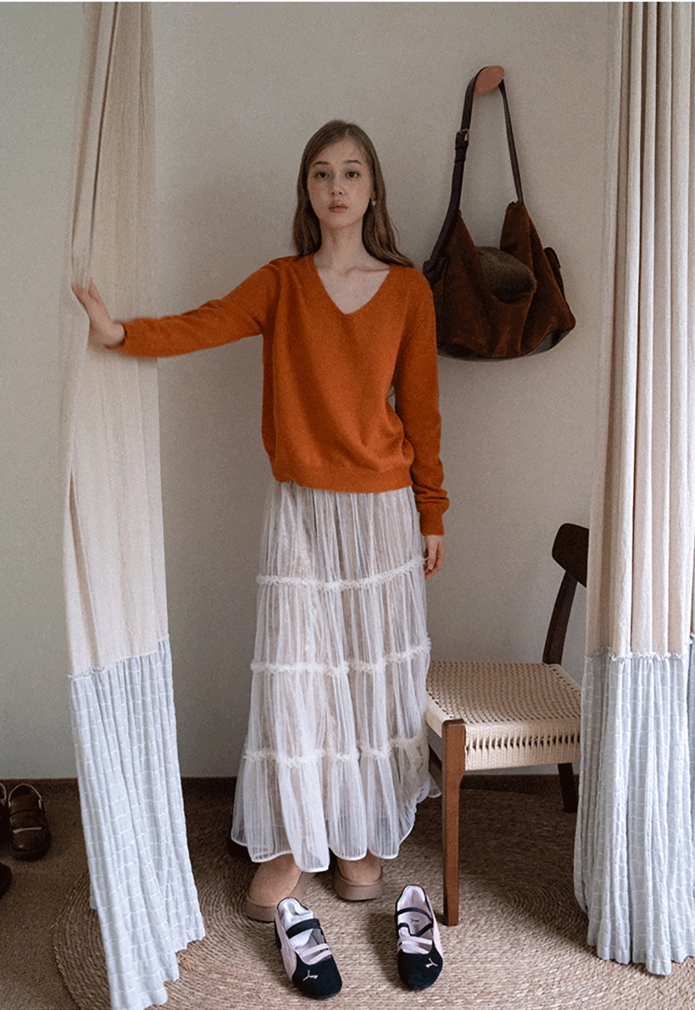 Women Romantic Layered Tulle Midi Skirt