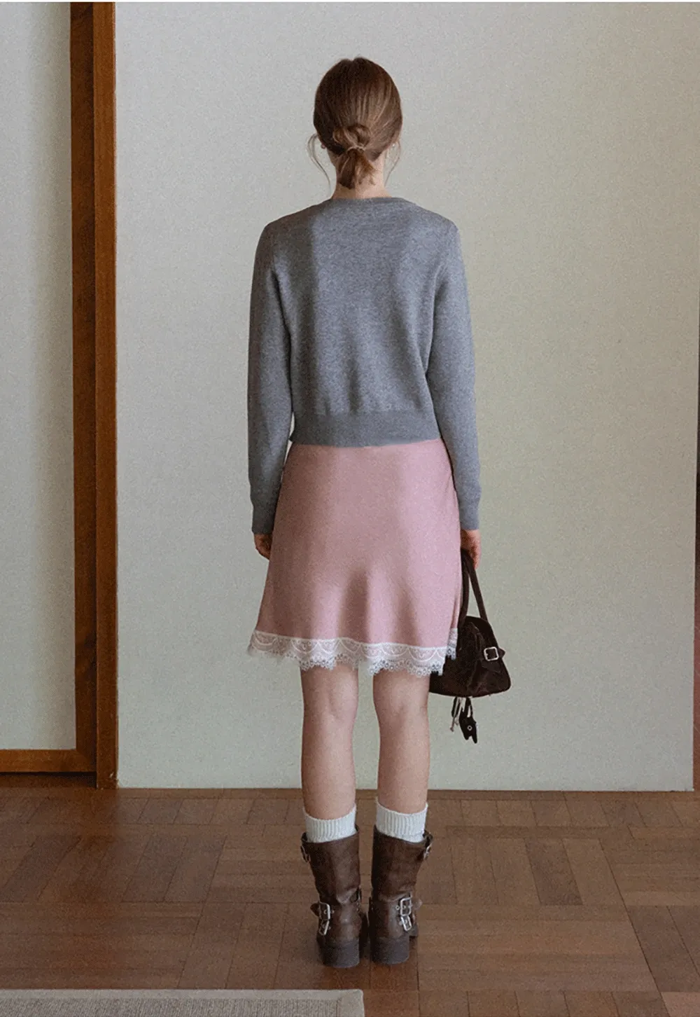 Women Vintage Argyle Pattern Knit Cardigan