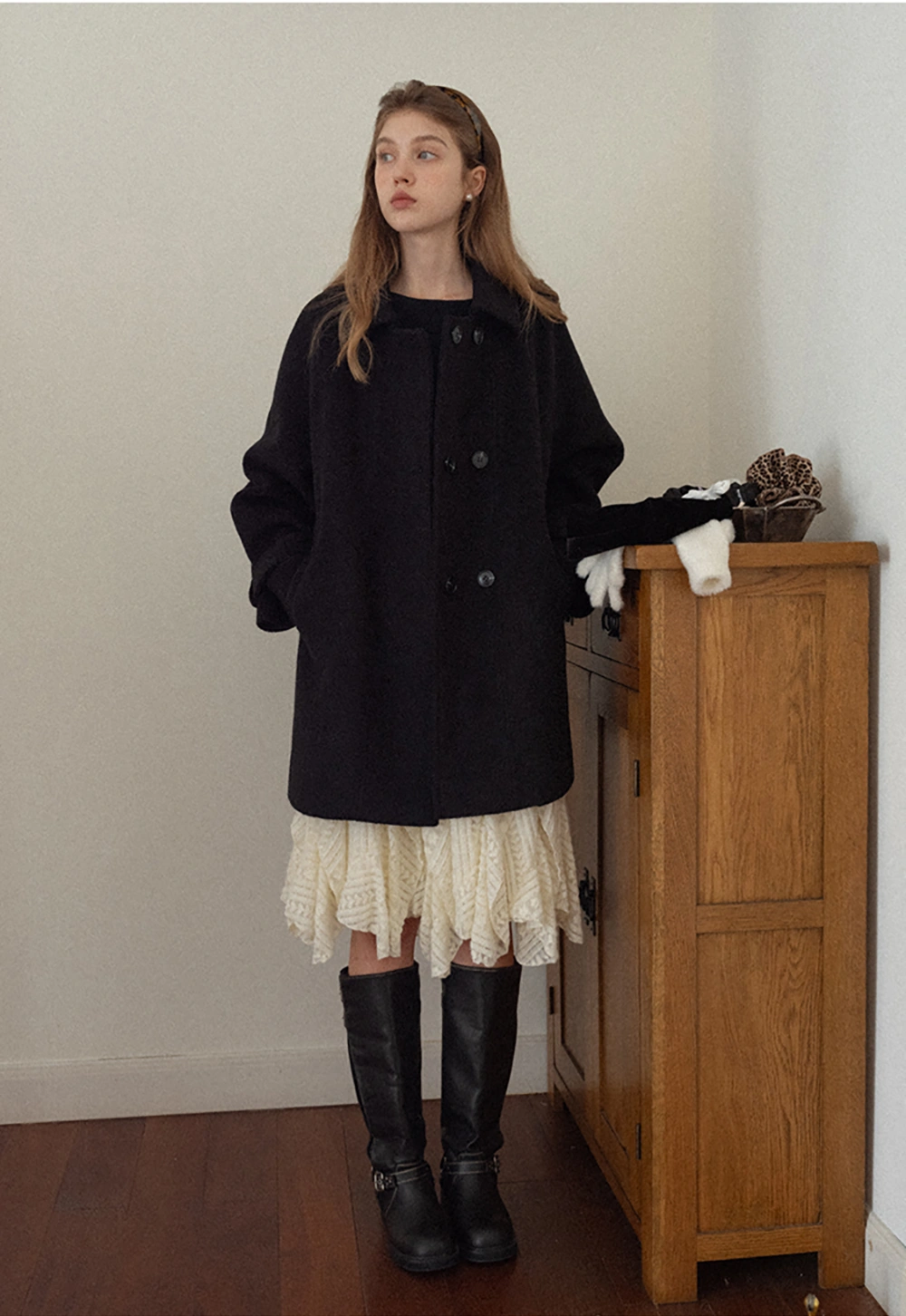 Lace Layered Ruffle Skirt Women Vintage