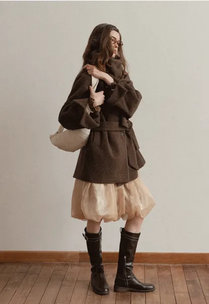 Bubble Hem Organza Skirt