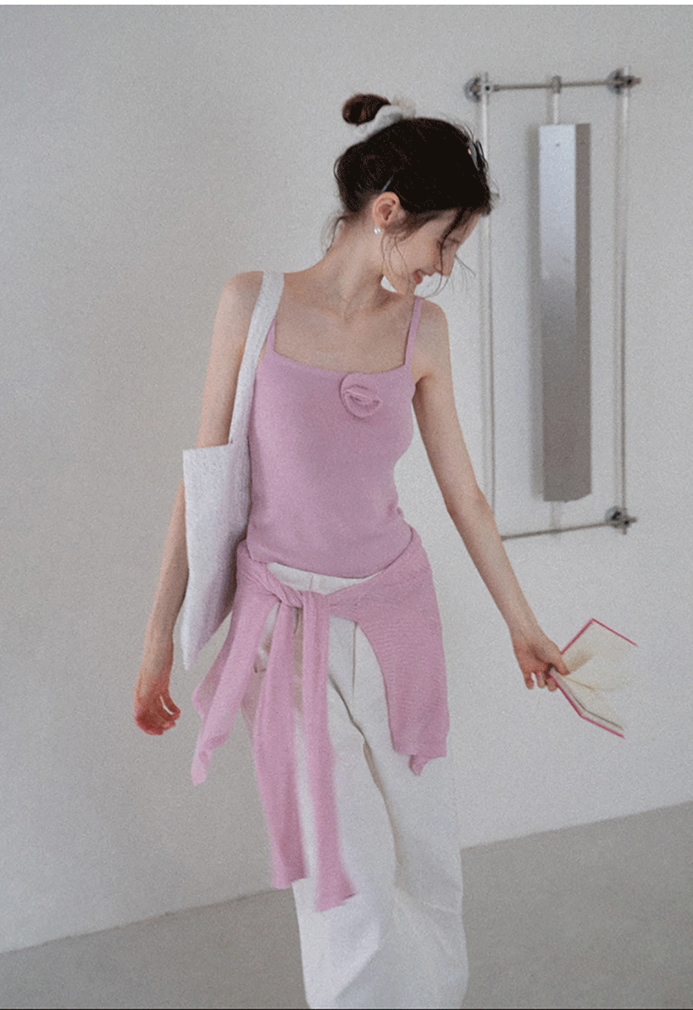 Women's Knit Cami and Sheer Cardigan Set