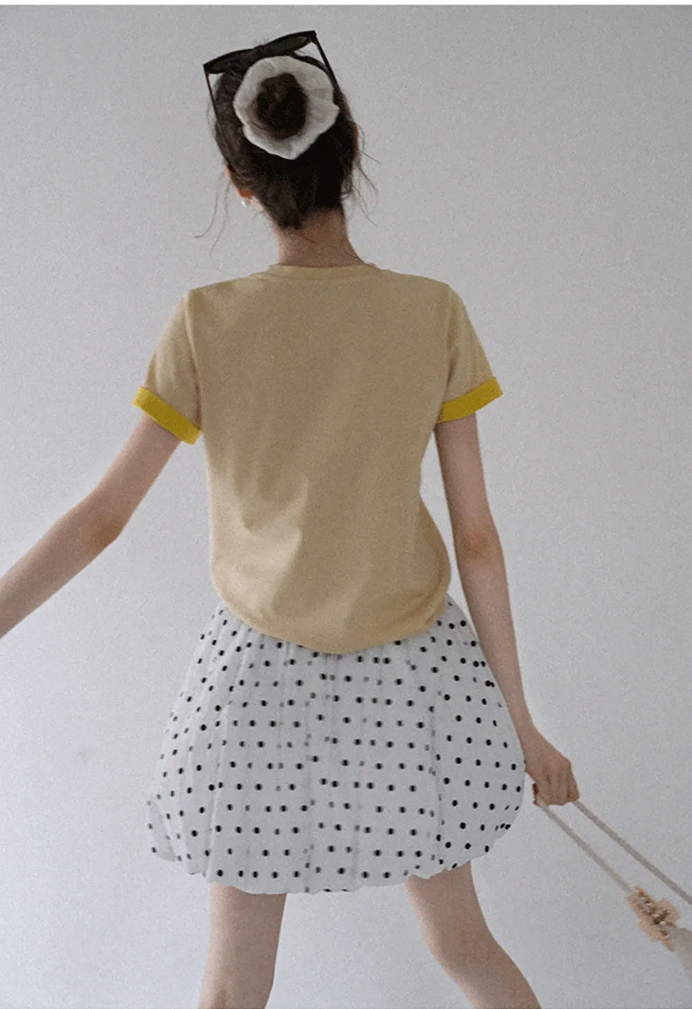 Women's Contrast Trim Crewneck T-Shirt