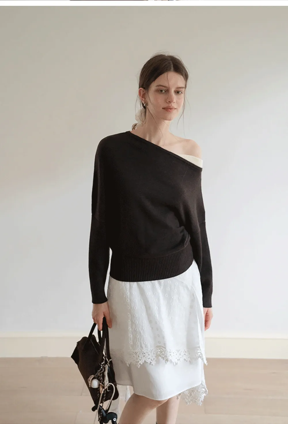 Casual One Shoulder Pullover Long Sleeve Top for Women