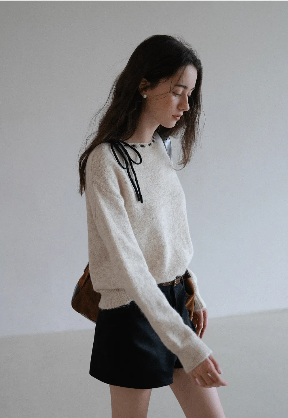 Bow Detail Knit Sweater