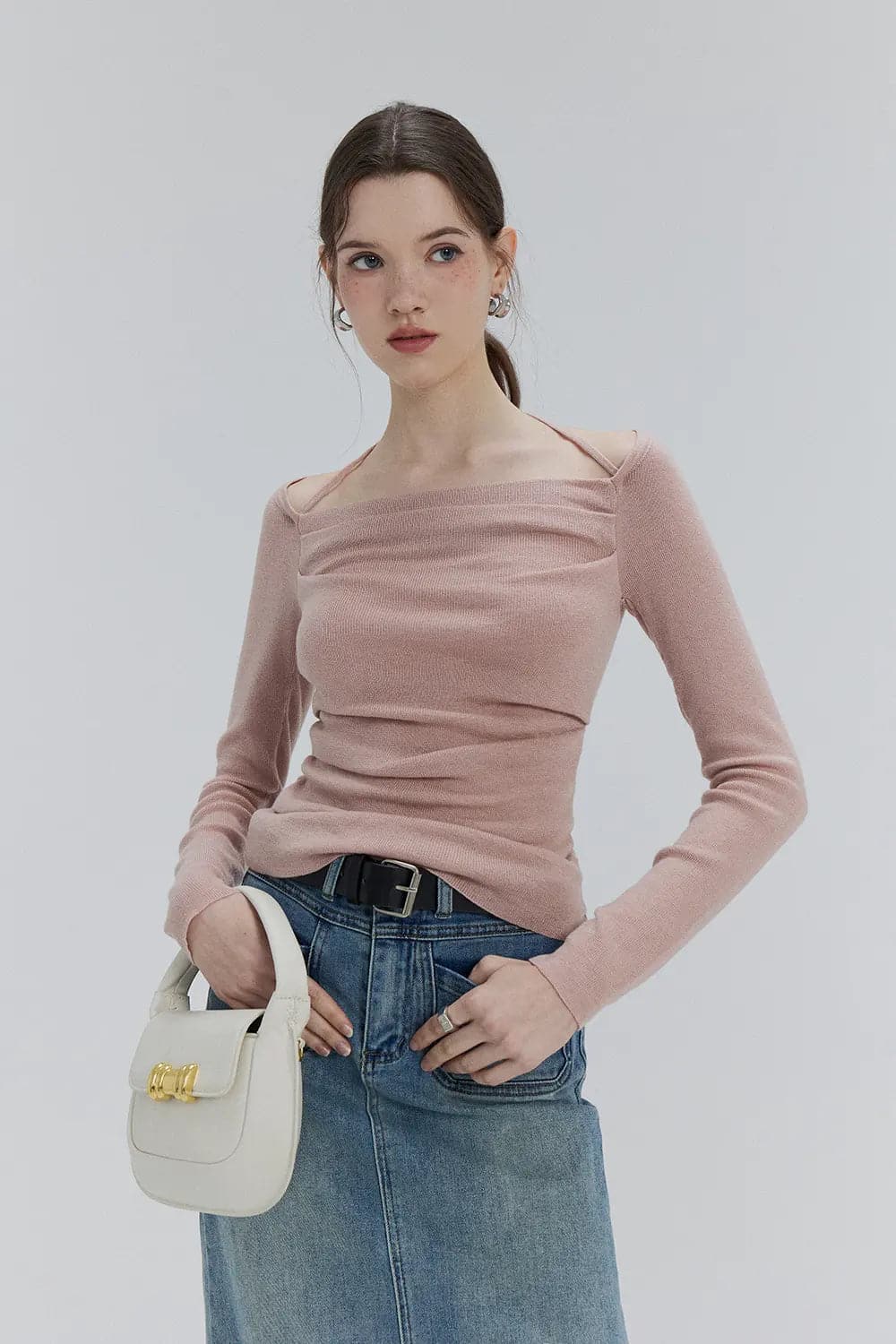 Women's Off Shoulder Slim Fit Knit Top – EGGKA