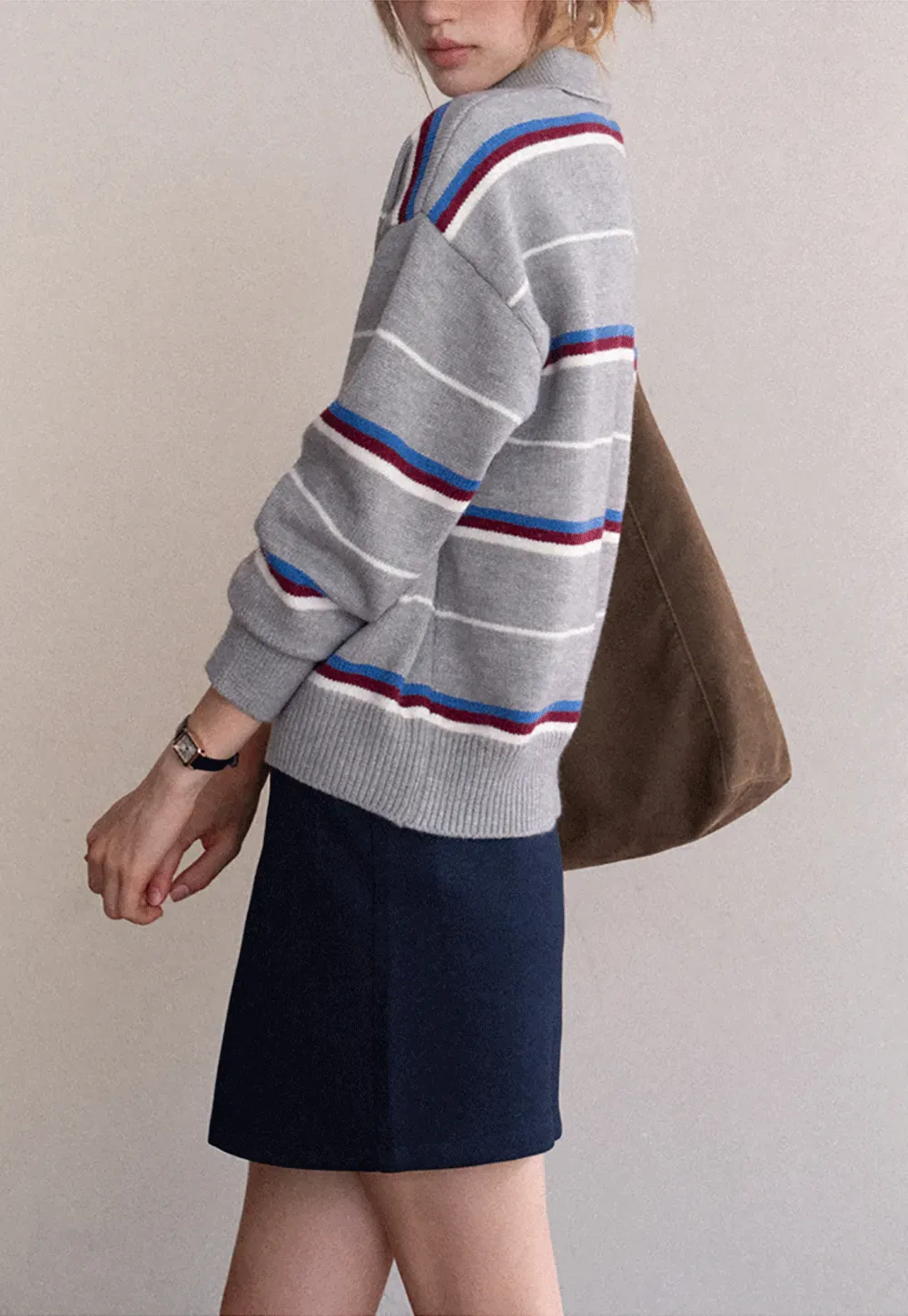 Wool Blend Mini Skirt