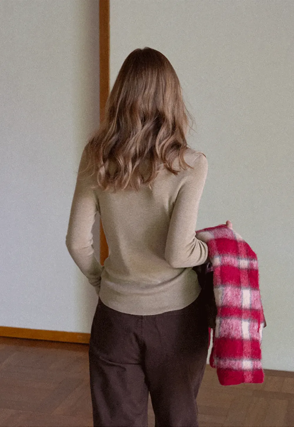 Ribbed Turtleneck Top