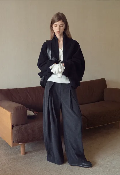 Womens Ribbed Long Sleeve V-Neck Button Top