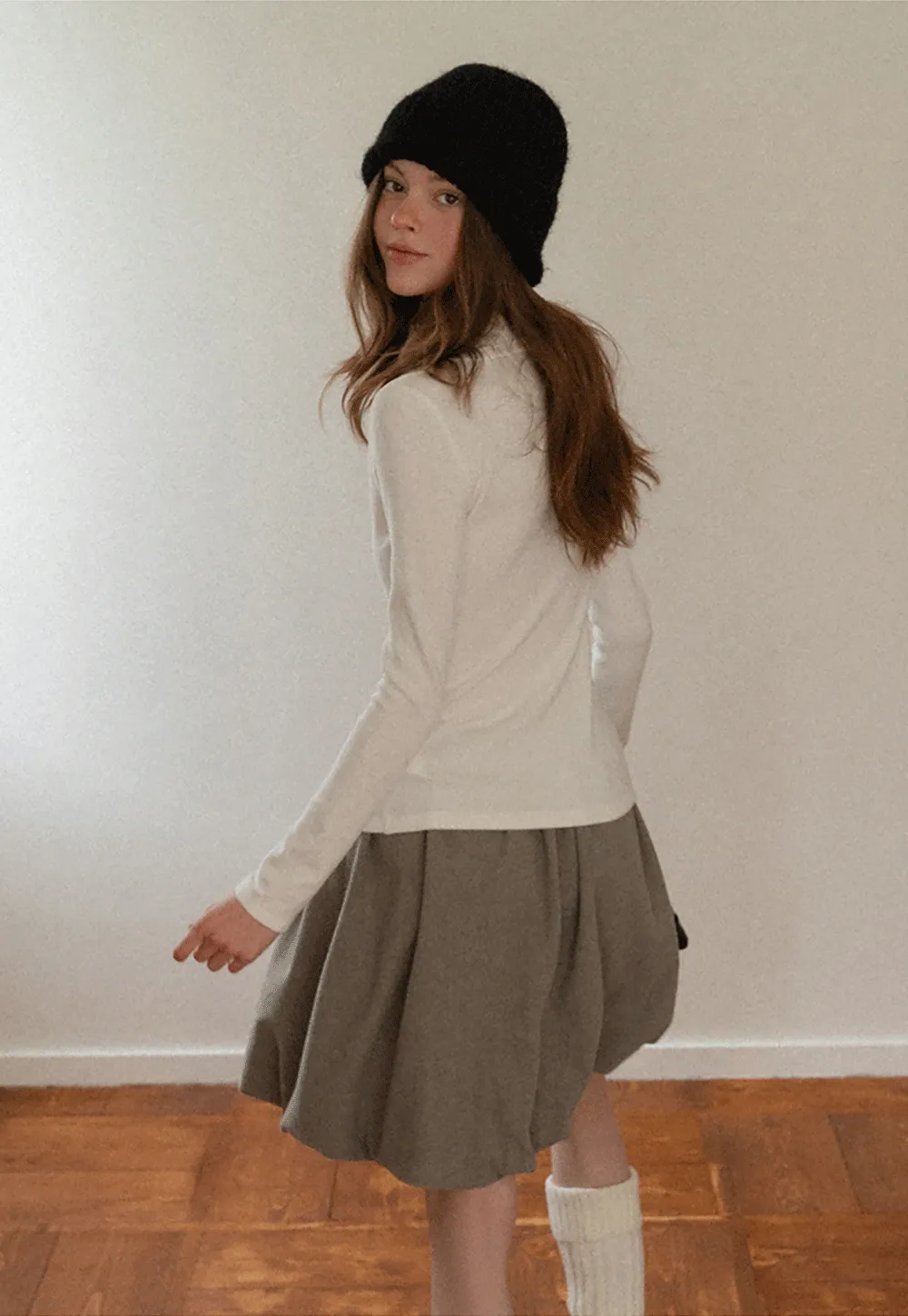 Elegant Ribbed Top with Button Detailing